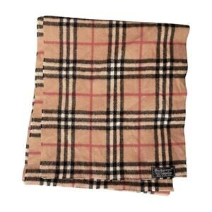 Vintage Burberry Classic Lambswool Novacheck Scarf